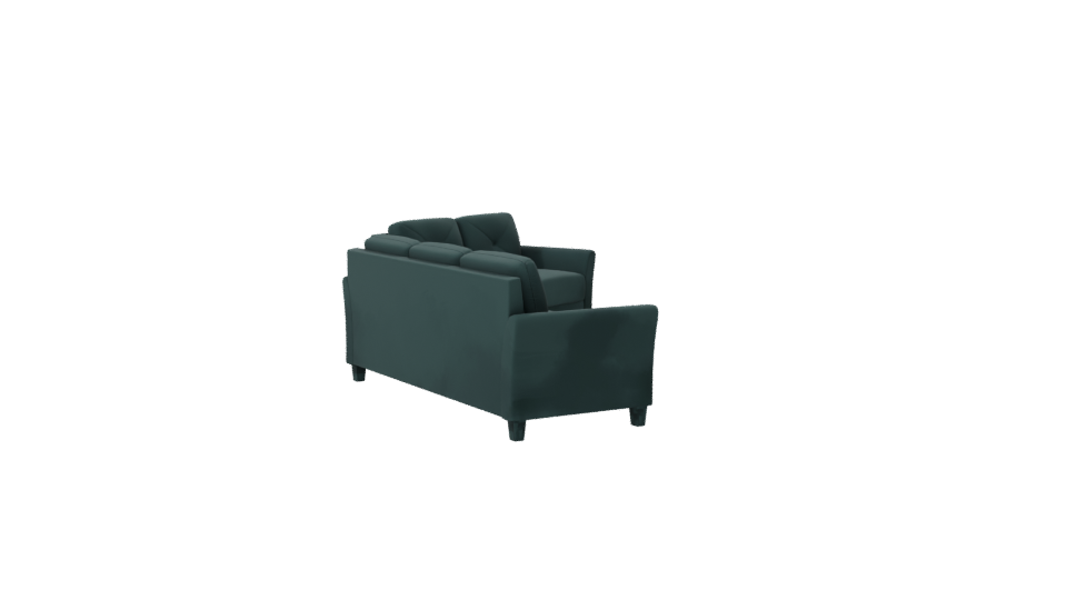 Stylish Teal Sofa Set 3D - Professional 3D Model Render 7