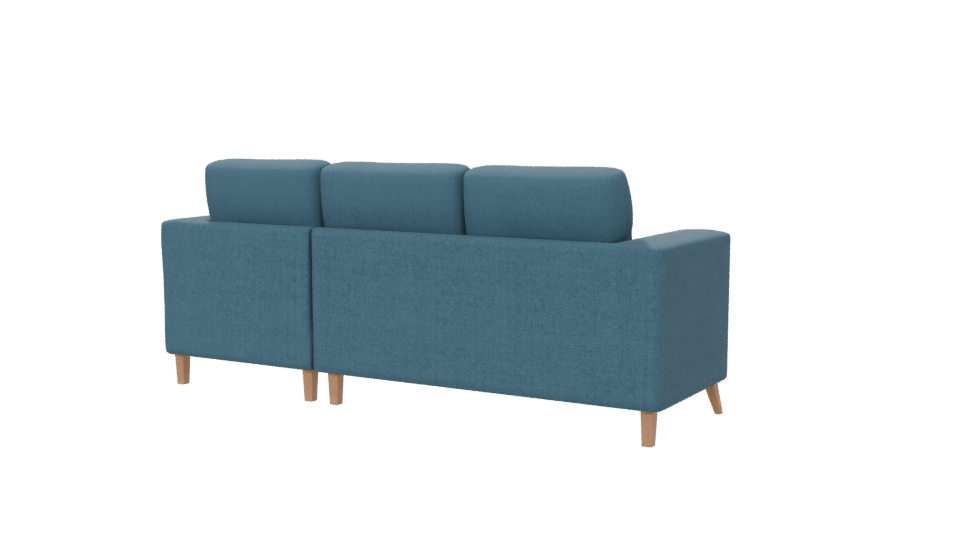 Modern Fabric Sectional Sofa 3D Model - Professional 3D Model Render 6