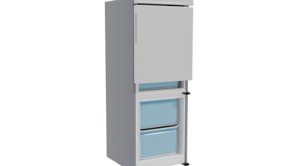 Sleek Refrigerator 3D Model - Professional 3D Model Render 10