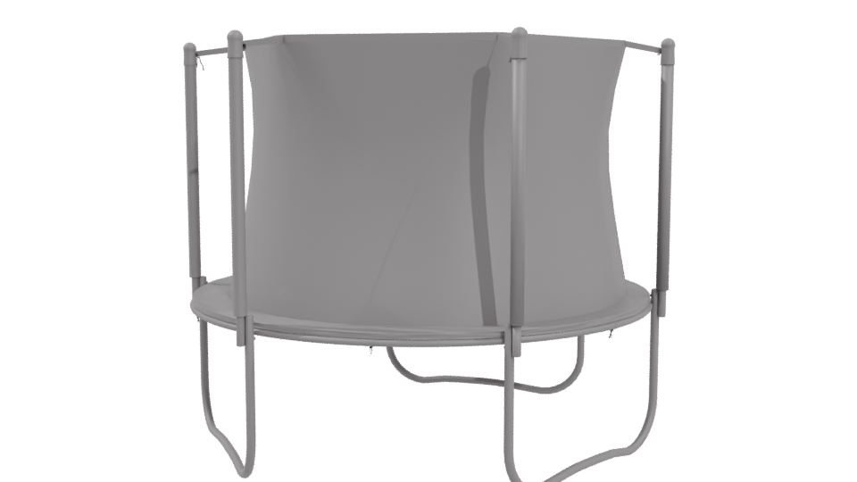 Outdoor Safety Trampoline Model 3D - Professional 3D Model Render 4