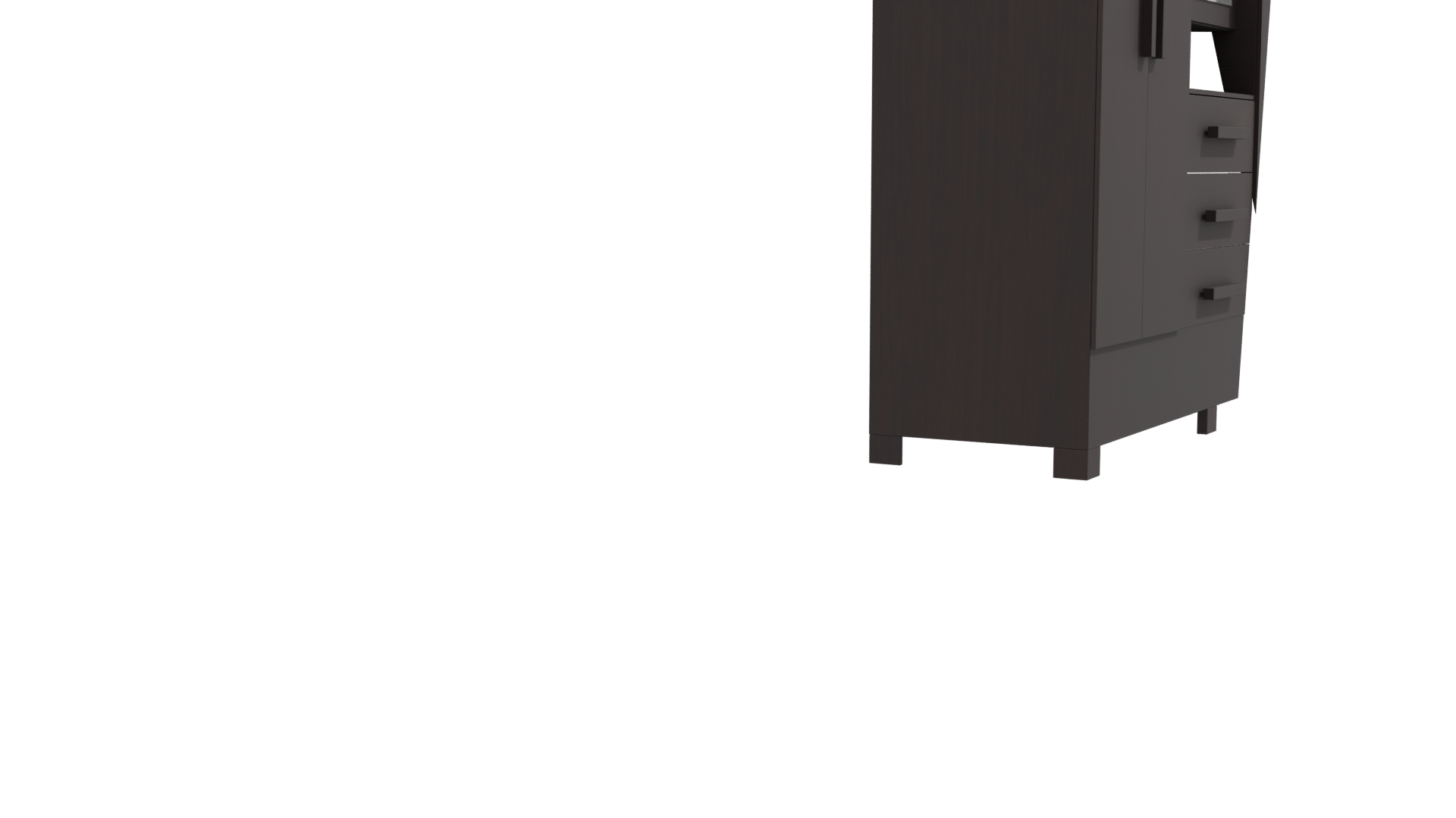 Elegant Modern Wooden Cabinet 3D - Professional 3D Model Render 9