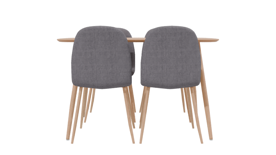 Stylish Modern Dining Set 3D - Professional 3D Model Render 2