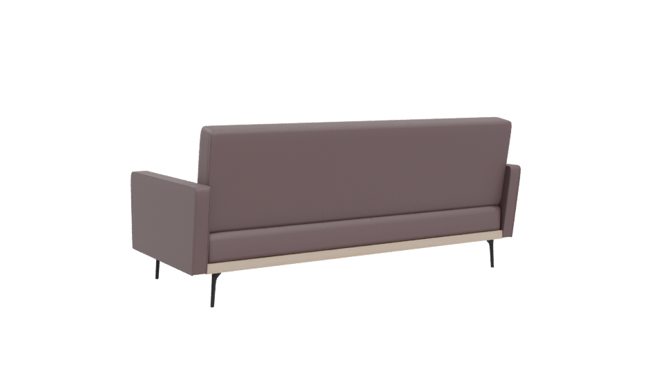Contemporary Upholstered Sofa 3D Model - Professional 3D Model Render 4