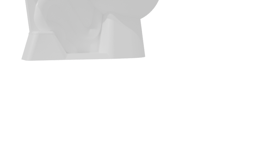 Stylish White Toilet 3D Model for Your Projects - Professional 3D Model Render 7