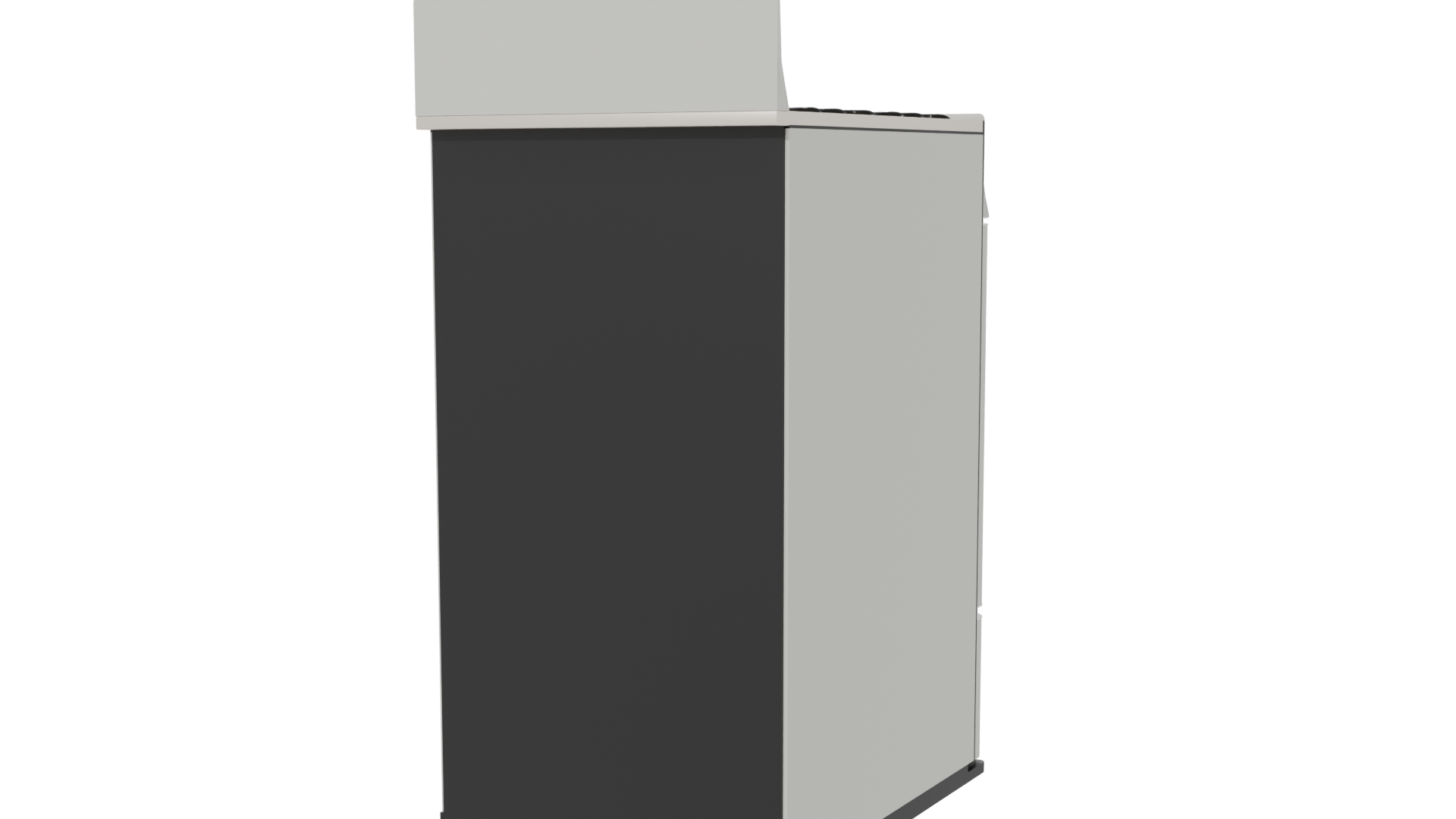 Stylish Gas Range Cooker 3D - Professional 3D Model Render 6