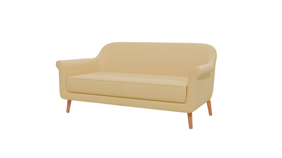 Stylish Modern Sofa 3D Model - Professional 3D Model Render 12