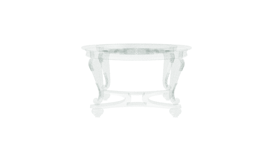 Elegant Vintage Coffee Table 3D Model - Professional 3D Model Render 8