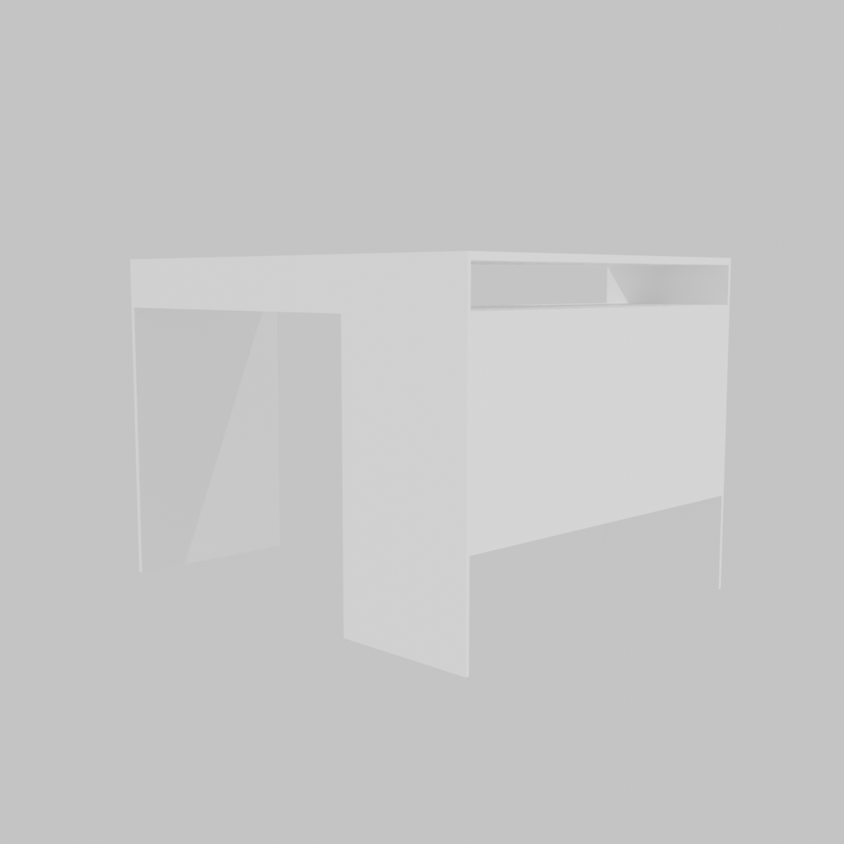 Escritorio Milan Esquinero Melamina Blancos