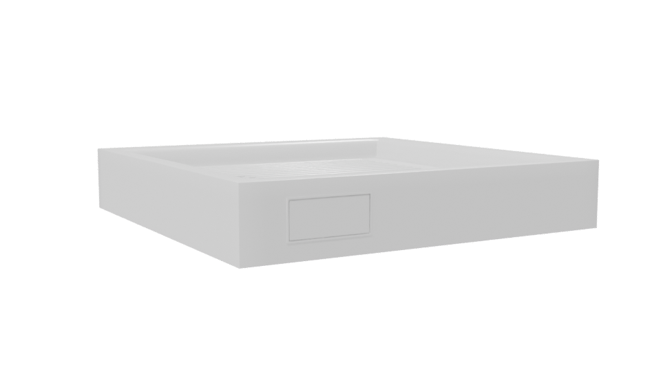 Stylish Square Shower Base 3D - Professional 3D Model Render 7