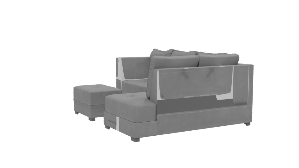 Luxurious Sectional Sofa 3D Model - Professional 3D Model Render 13