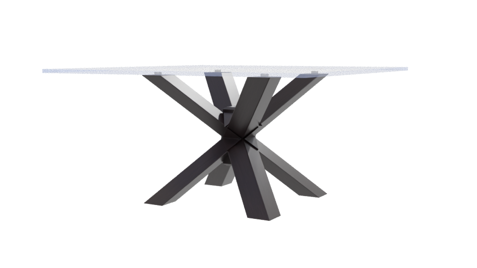 Contemporary Glass Dining Table 3D - Professional 3D Model Render 12