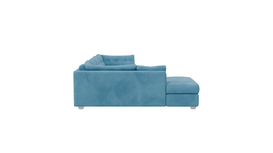 Stylish Fabric Sectional Sofa 3D - Professional 3D Model Render 8