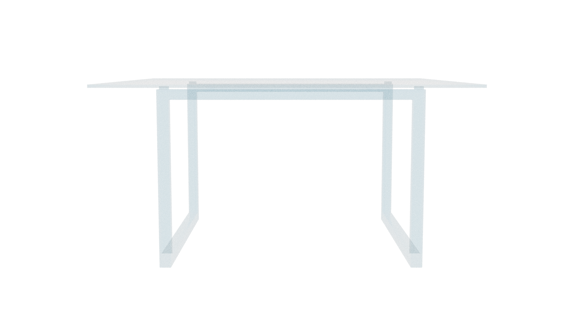 Contemporary Glass Top Dining Table 3D Model - Professional 3D Model Render 11