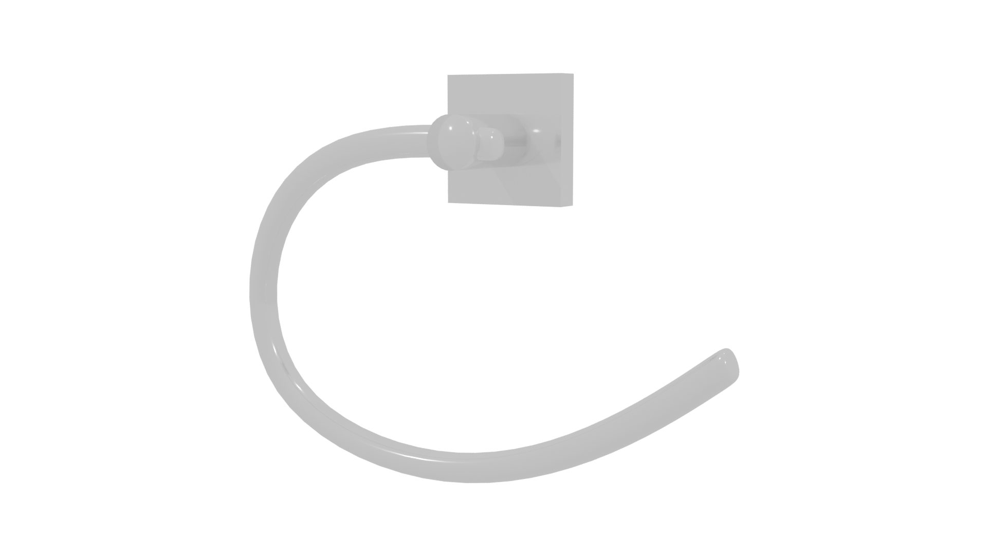 Modern Door Handle 3D Model - Professional 3D Model Render 3