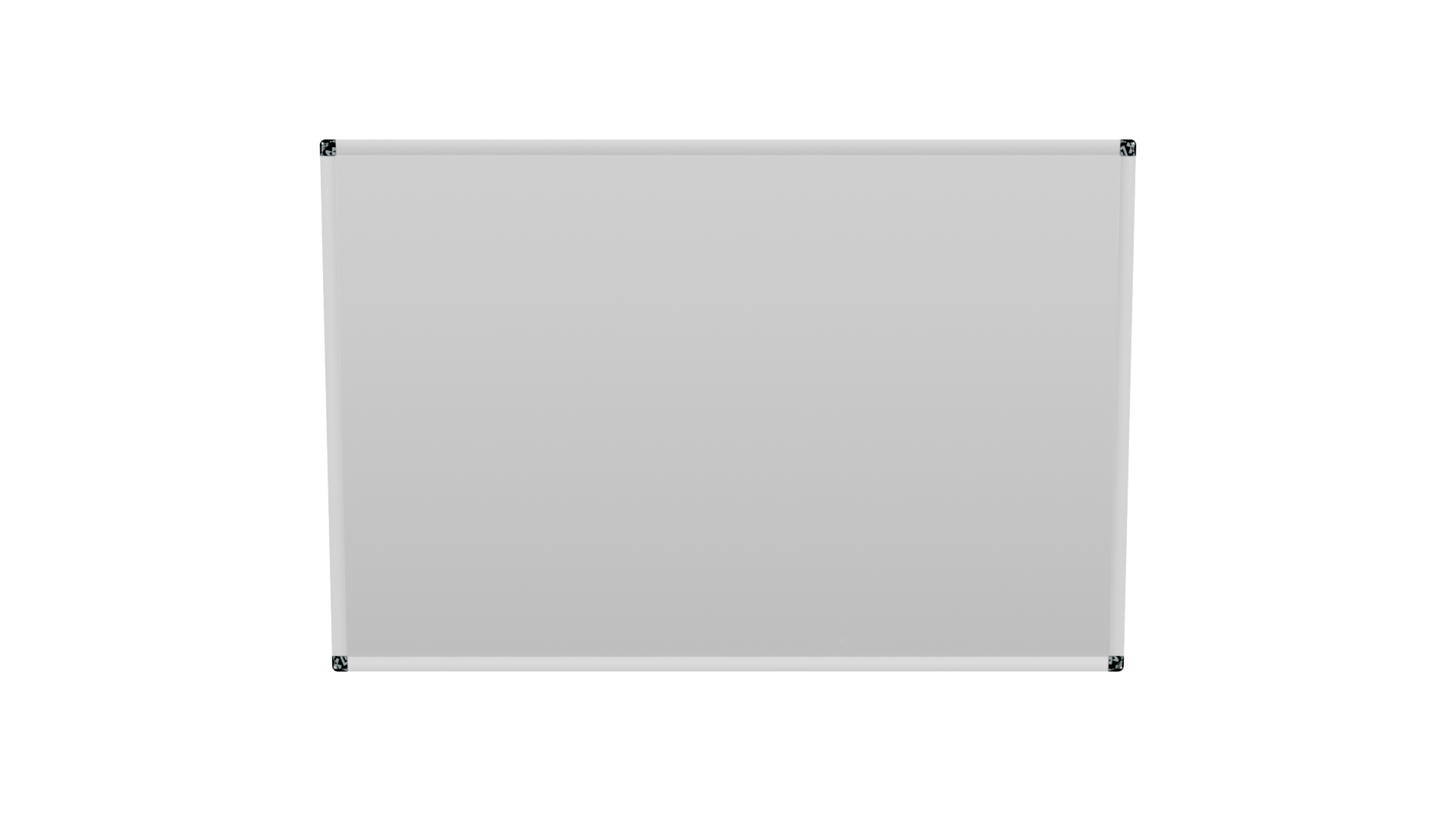 Minimalist Blank Display Board 3D - Professional 3D Model Render 5