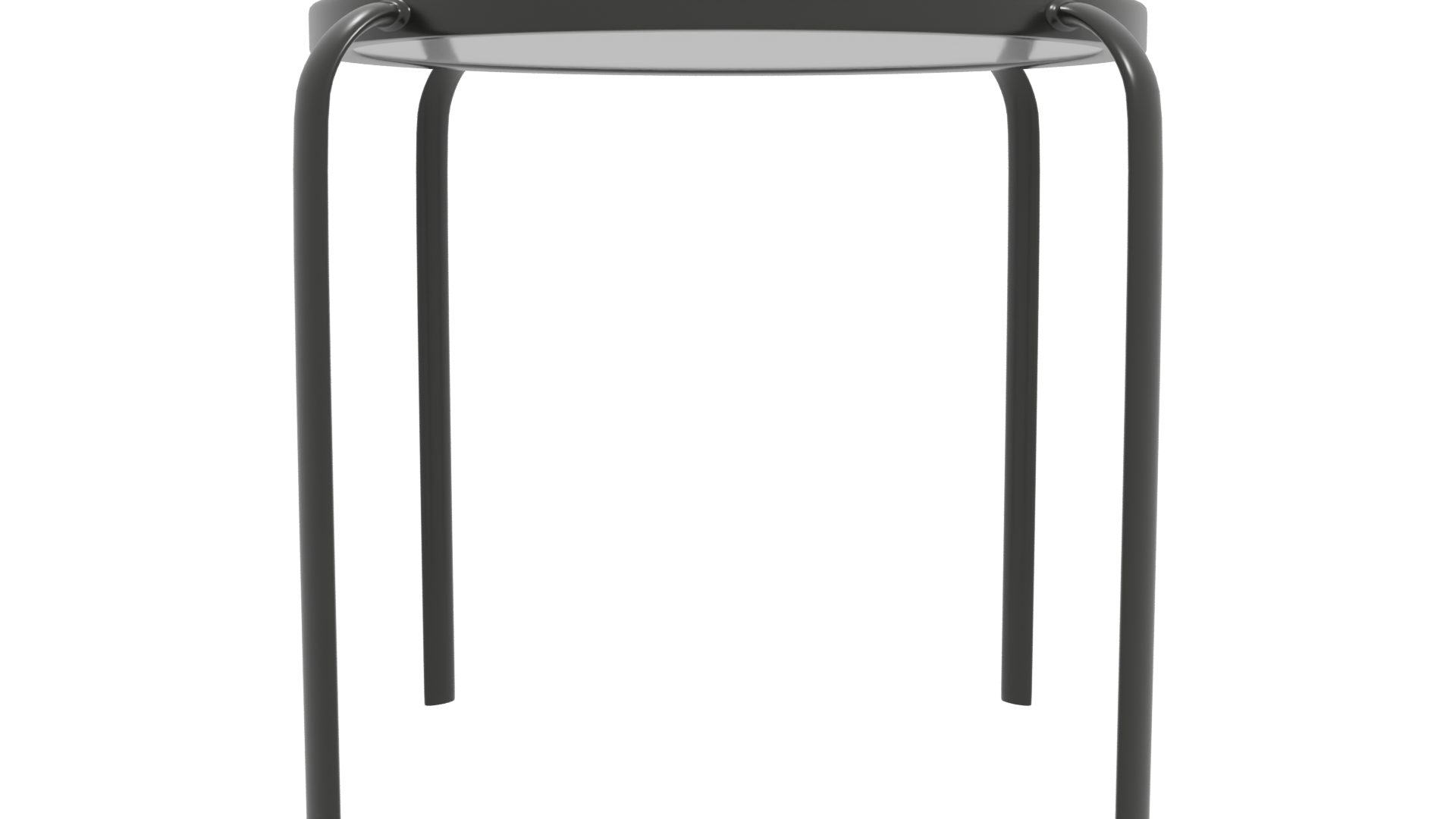 Minimalist Round Metal Table 3D - Professional 3D Model Render 11