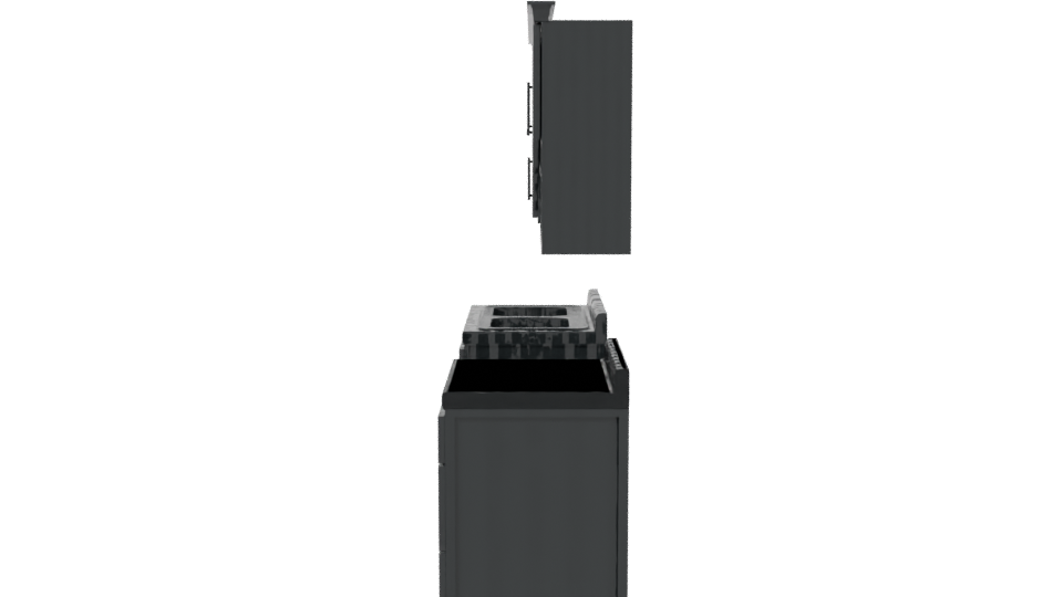 Stylish Kitchen Cabinet Set 3D - Professional 3D Model Render 2