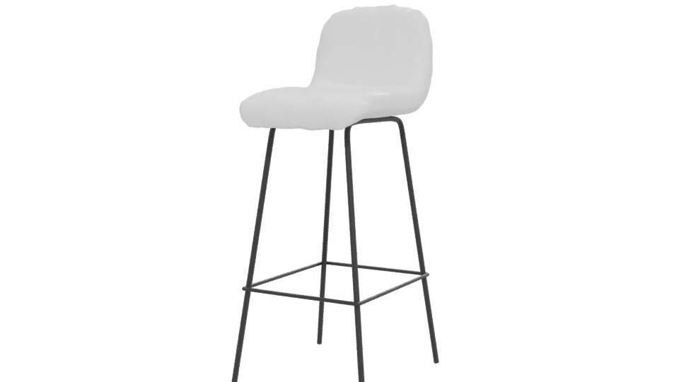 Stylish Modern Barstool 3D Model - Professional 3D Model Render 12