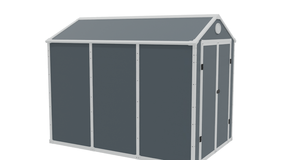 Stylized Garden Storage Shed 3D - Professional 3D Model Render 9