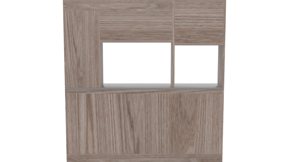 Contemporary Kitchen Cabinet Model - Professional 3D Model Render 5