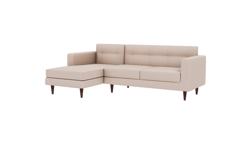Contemporary L-Shaped Sofa 3D - Professional 3D Model Render 12