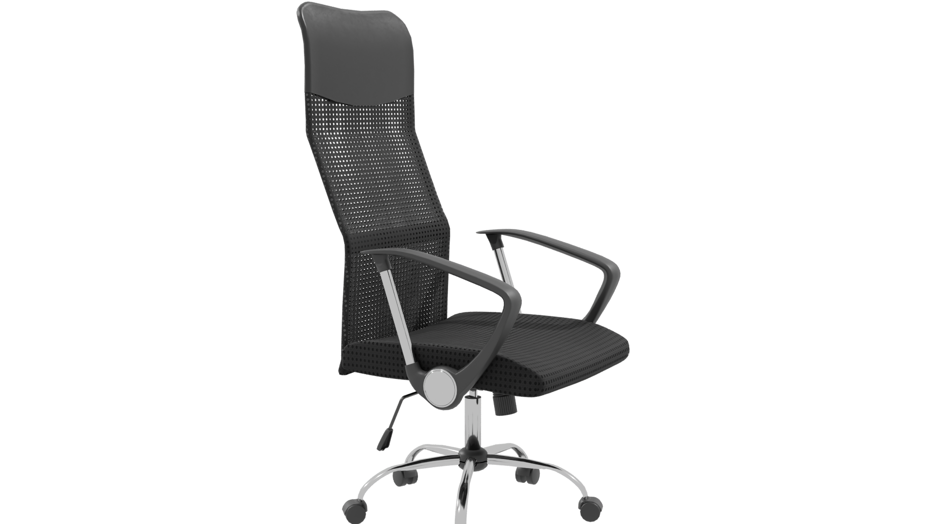 Sleek Modern Ergonomic Office Chair 3D Model - Professional 3D Model Render 9