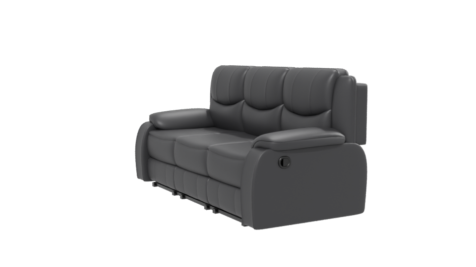 Reclinable Leather Sofa 3D Model - Professional 3D Model Render 13
