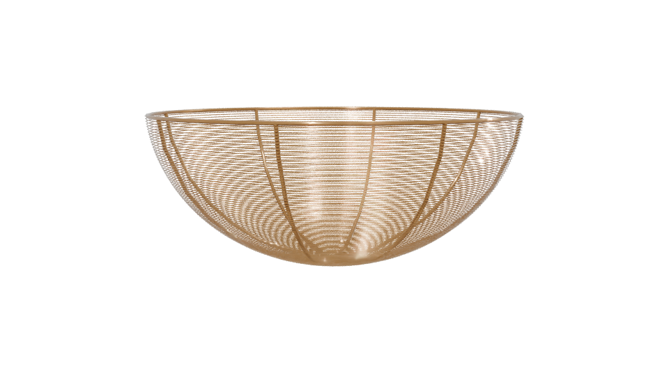 Elegant Wire Fruit Bowl 3D Model - Professional 3D Model Render 13