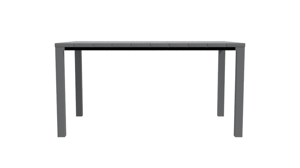 Contemporary Outdoor Dining Table 3D - Professional 3D Model Render 11