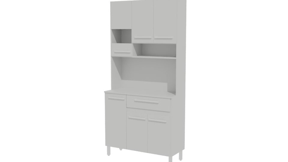 Stylish Kitchen Cabinet 3D Model - Professional 3D Model Render 12