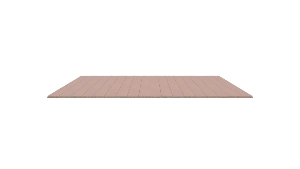 Sleek Wooden Floor Panel 3D - Professional 3D Model Render 5