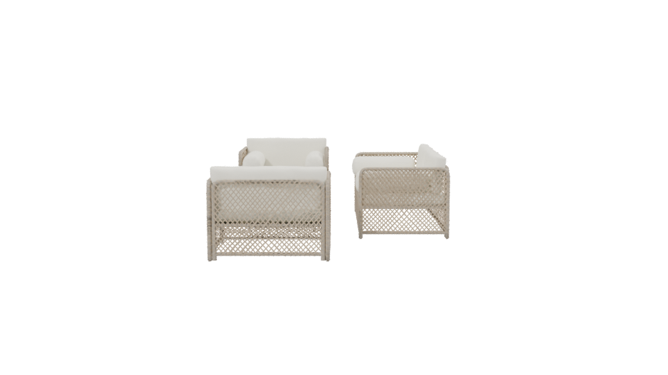 Modern Outdoor Sofa Set 3D - Professional 3D Model Render 2