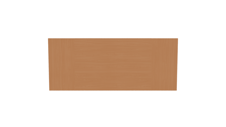 Stylish Wooden Bedroom Headboard Set - Professional 3D Model Render 5