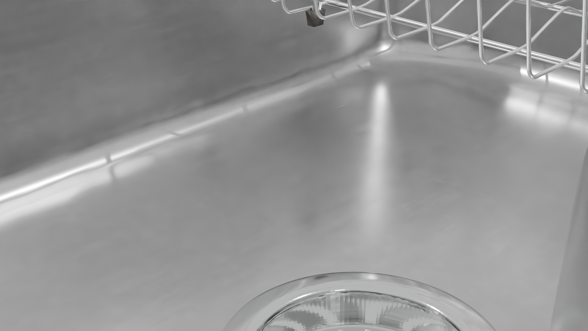 Stainless Steel Kitchen Sink Model - Professional 3D Model Render 2