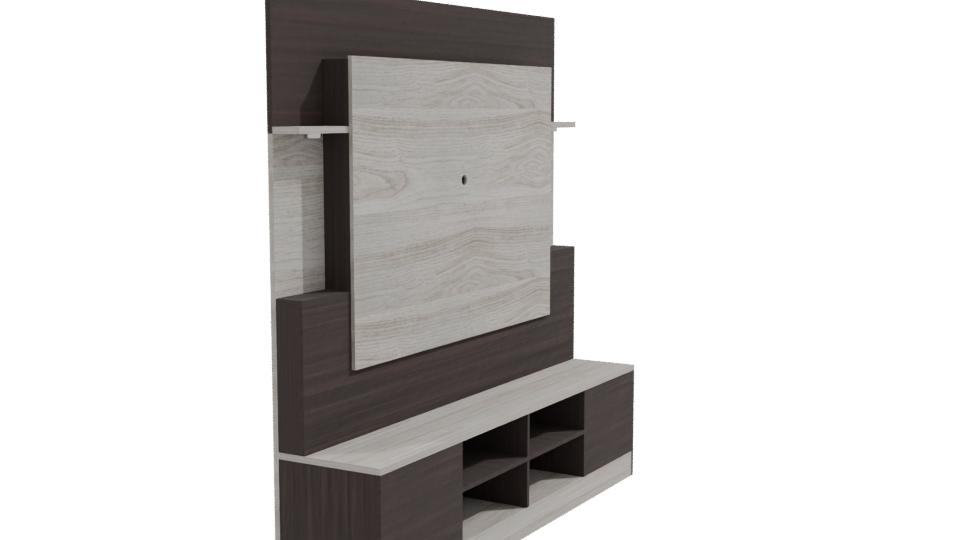 Contemporary TV Stand 3D Model - Professional 3D Model Render 9