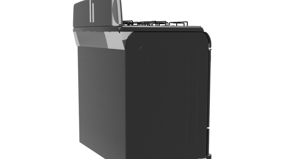 Stylish Gas Range Oven Model - Professional 3D Model Render 7