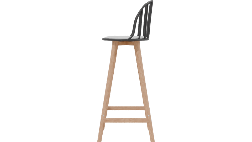 Modern Bar Chair Ivor 3D Model - Professional 3D Model Render 2