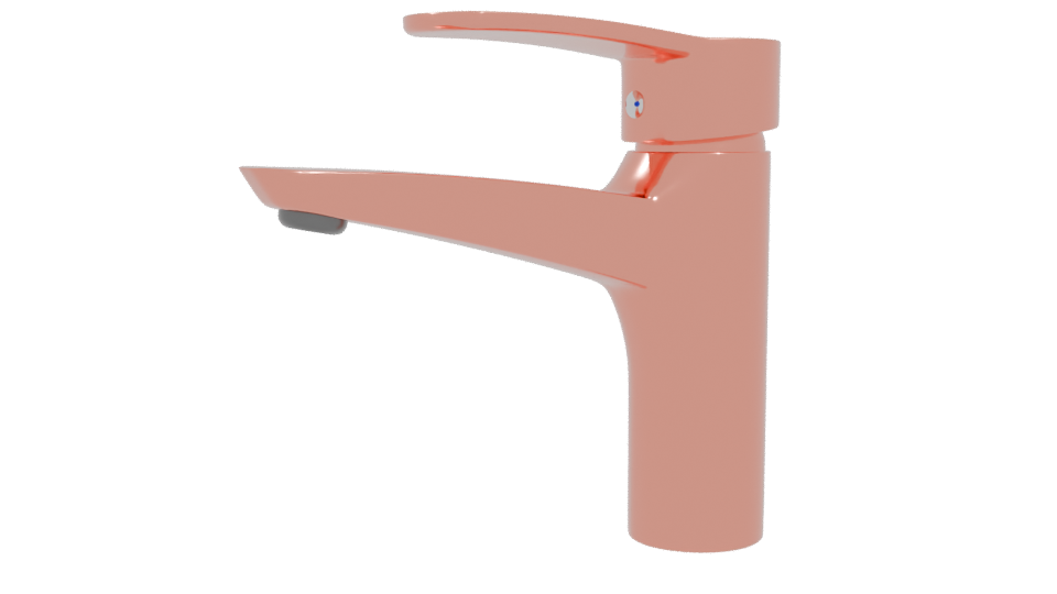 Sleek Modern Faucet 3D Model - Professional 3D Model Render 4