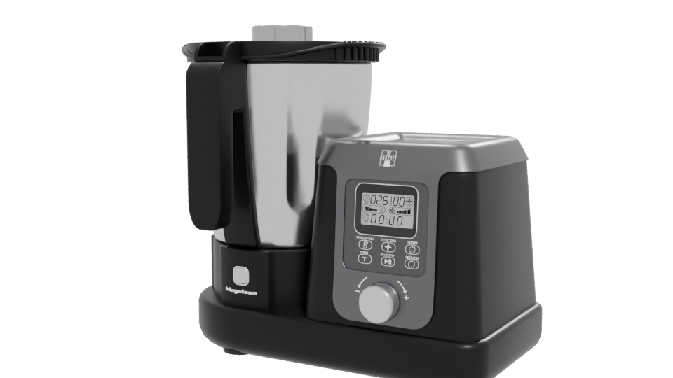 MagChef Black Kitchen Robot 3D - Professional 3D Model Render 12