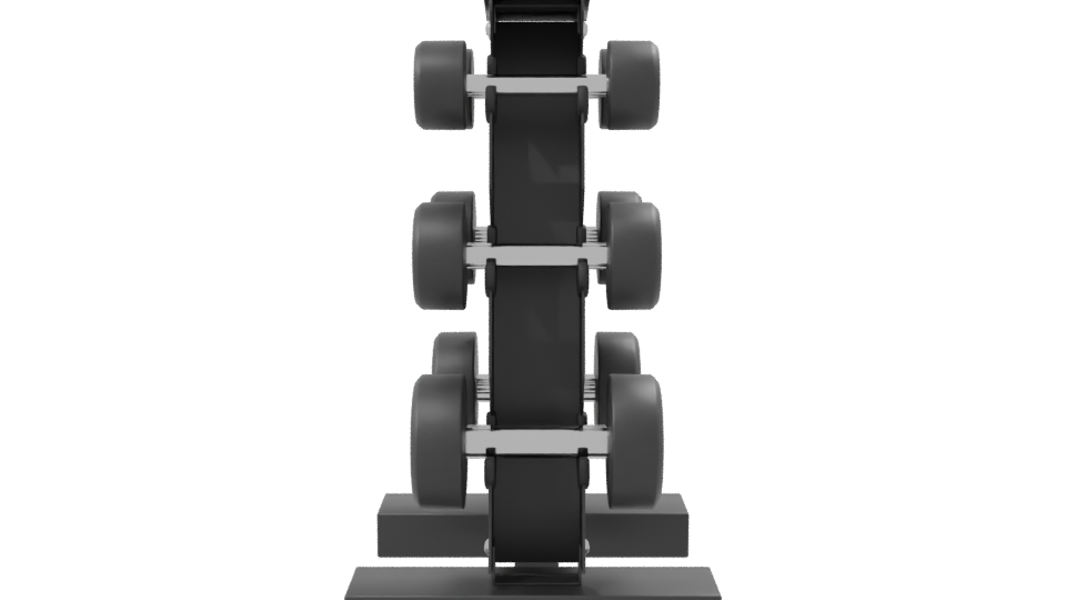Stylish Weight Rack Model 3D - Professional 3D Model Render 8