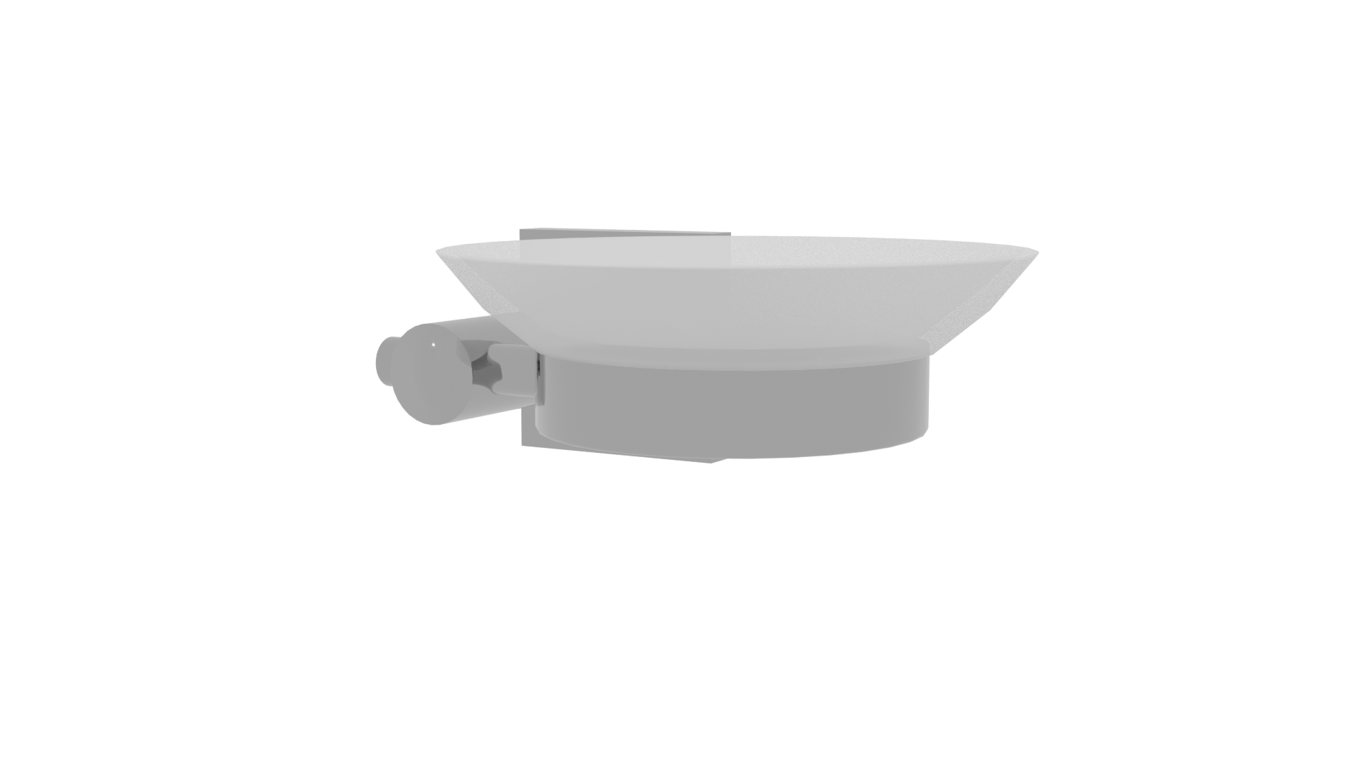 Modern Wall-Mounted Dish Holder - Professional 3D Model Render 3