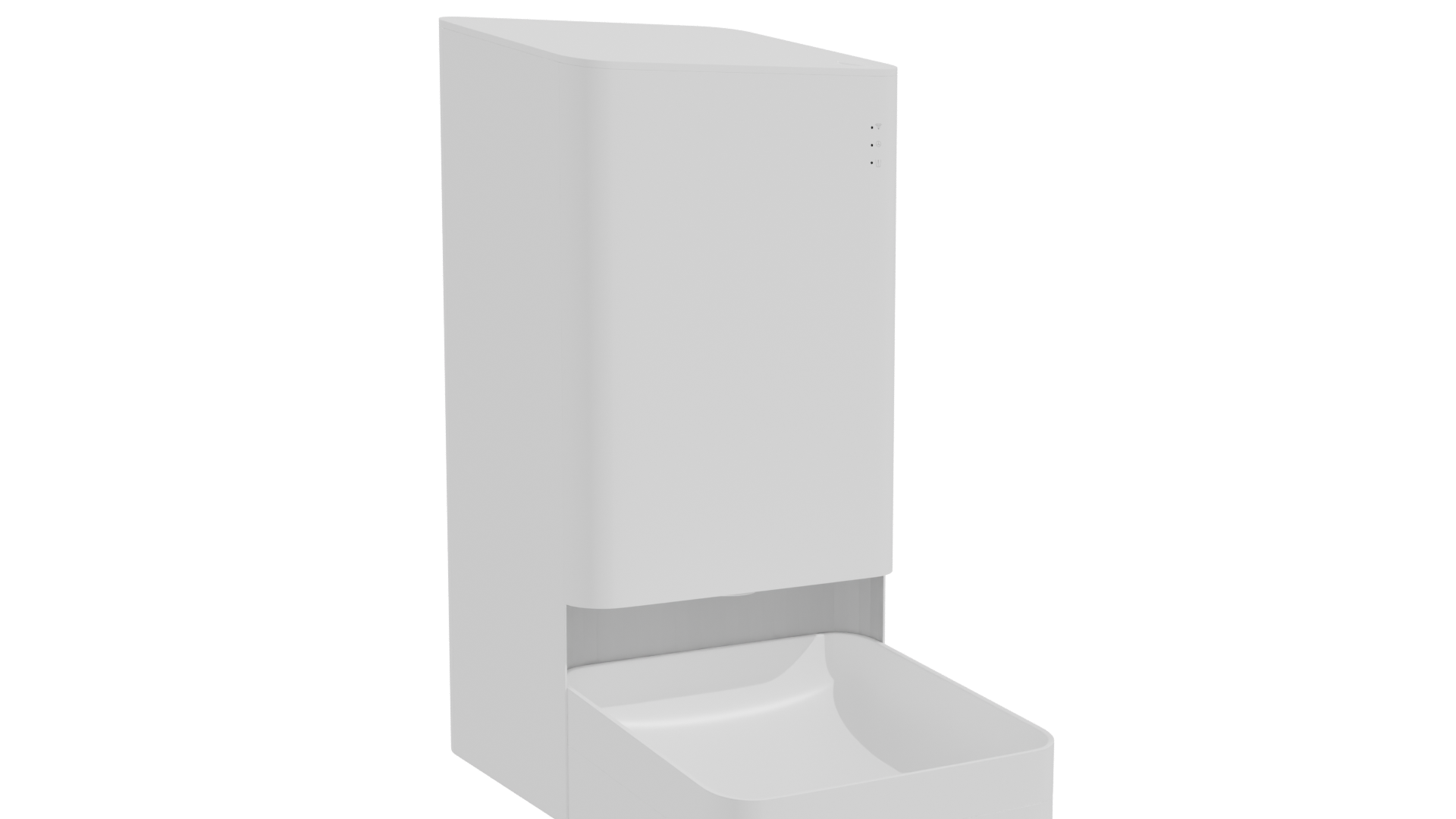 Sleek Modern Waste Bin 3D - Professional 3D Model Render 10