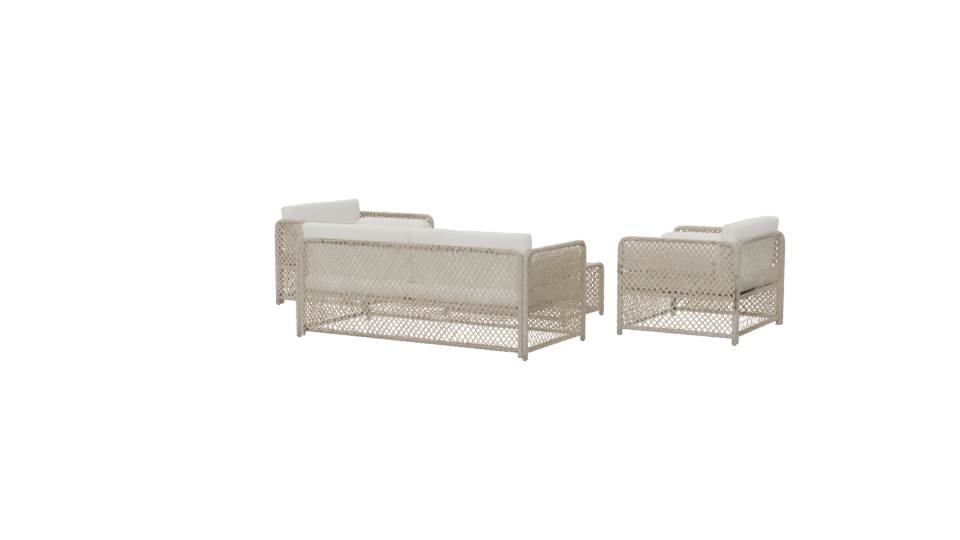 Modern Outdoor Sofa Set 3D - Professional 3D Model Render 6