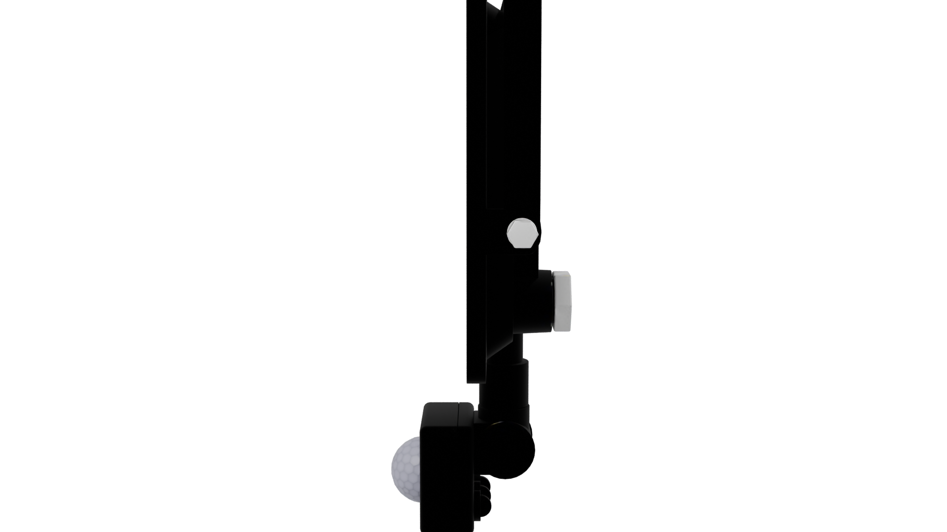 LED Flood Light with Motion Sensor 3D Model - Professional 3D Model Render 2