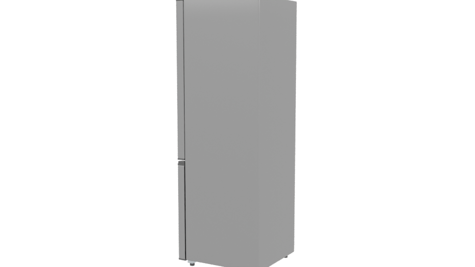 Elegant Stainless Steel Refrigerator 3D - Professional 3D Model Render 3
