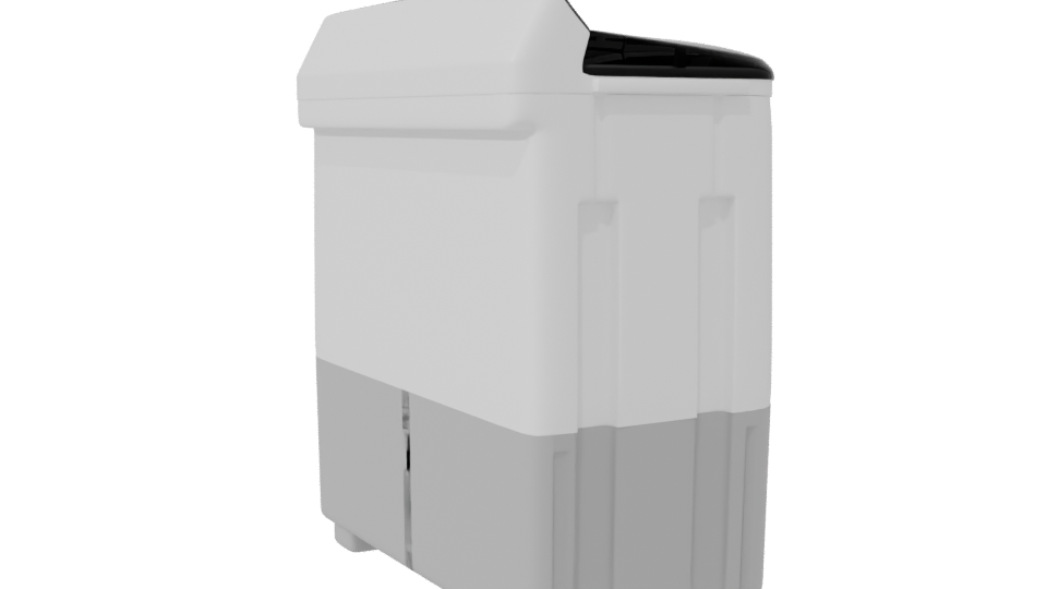 Compact Household Washing Machine 3D - Professional 3D Model Render 7