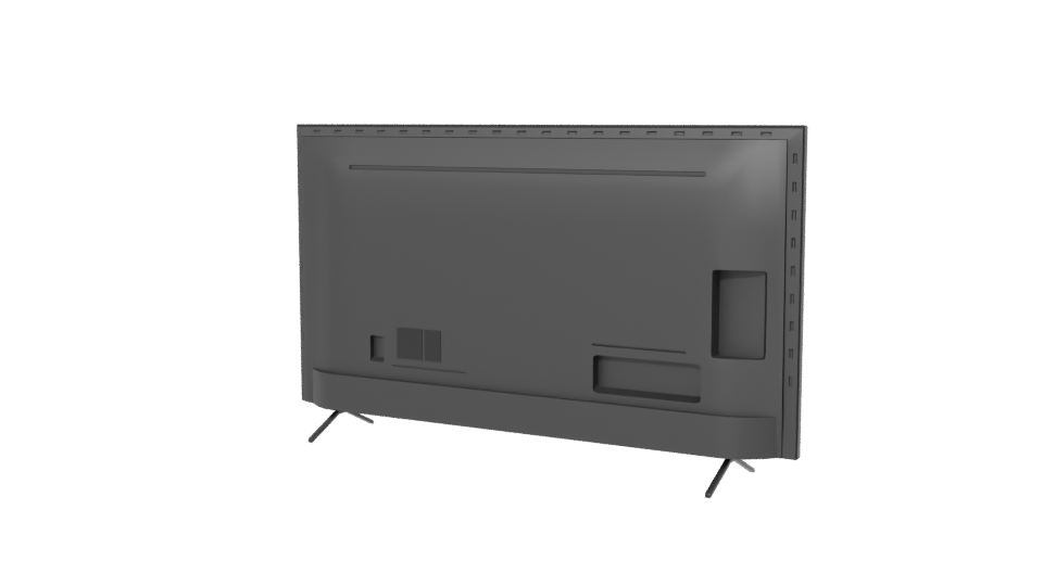 Sleek Flat Screen TV Model - Professional 3D Model Render 6