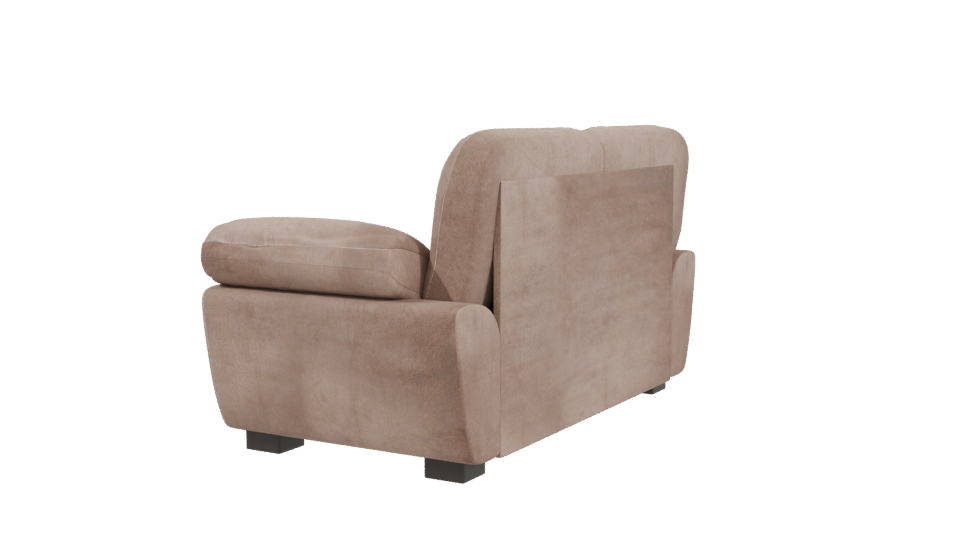 Stylish Contemporary Fabric Sofa 3D Model - Professional 3D Model Render 3