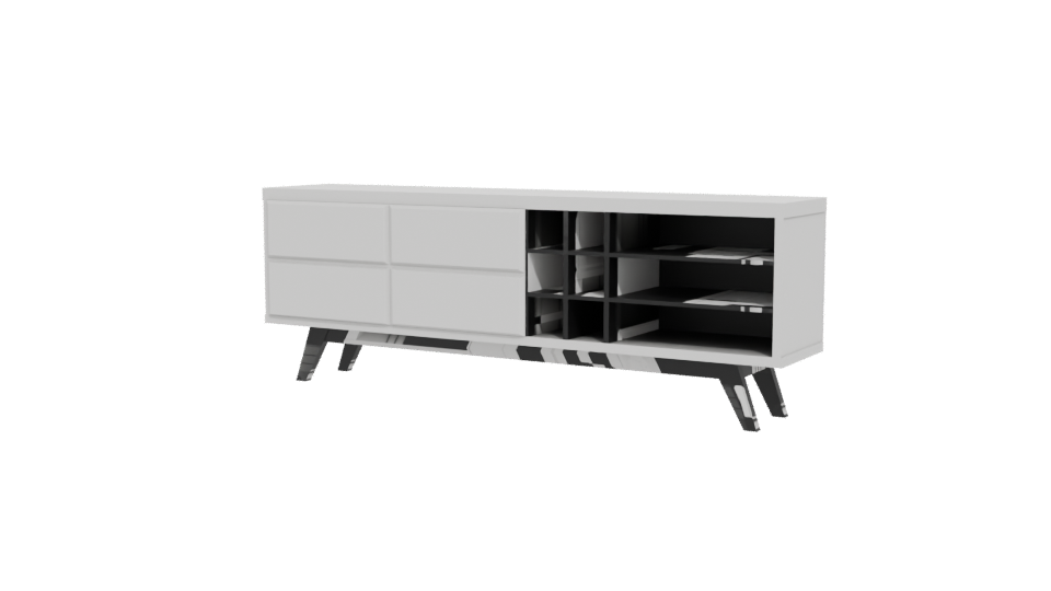 Modern Rack Furniture 3D Model - Professional 3D Model Render 12