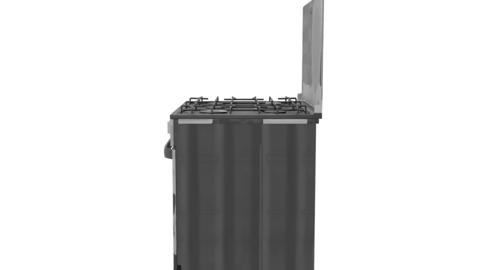 High-End Gas Range 3D Model - Professional 3D Model Render 2